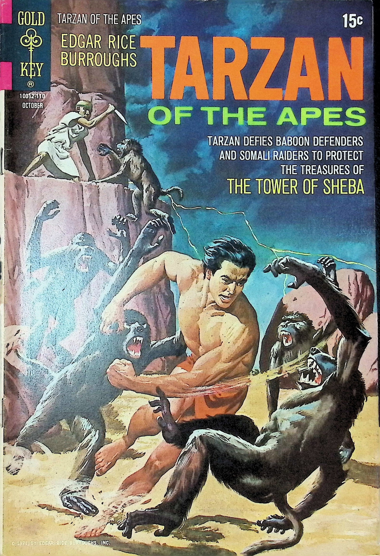 Tarzan of the Apes Gold Key Vintage Comic Book: 1971 #204, Low Grade (1 of 4)