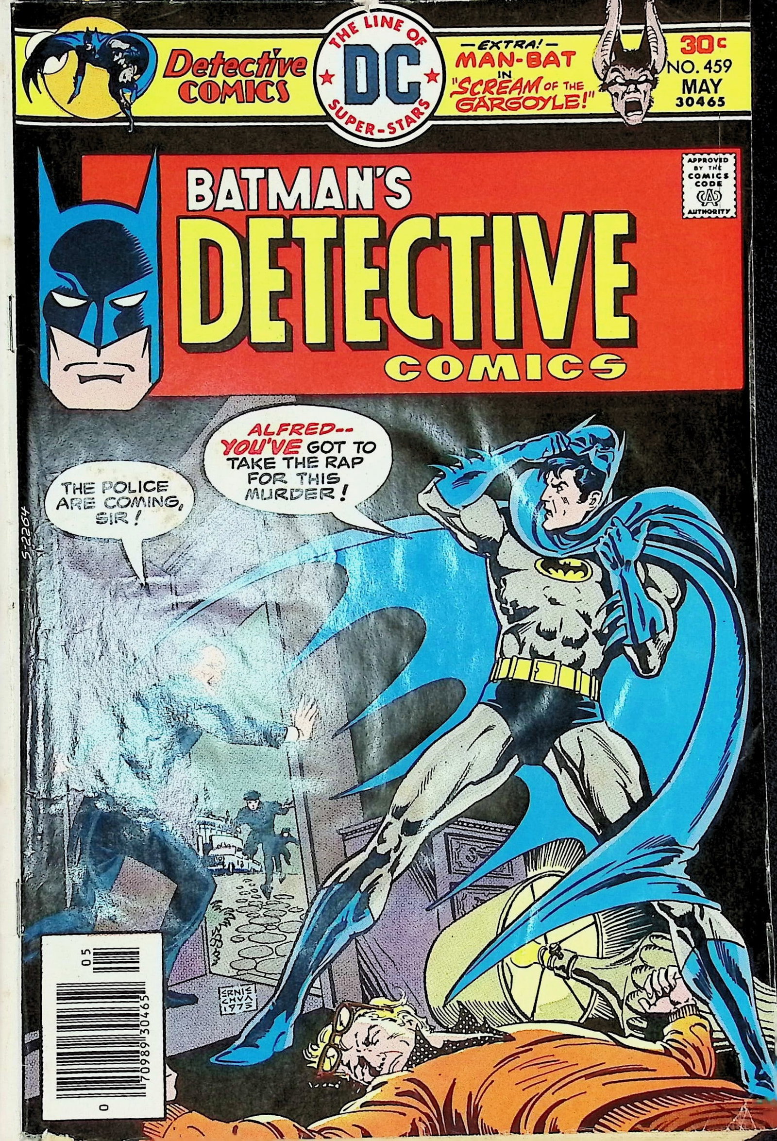 Batman's Detective Comics DC Vintage Comic Book: 1976 #459, Low Grade (1 of 4)