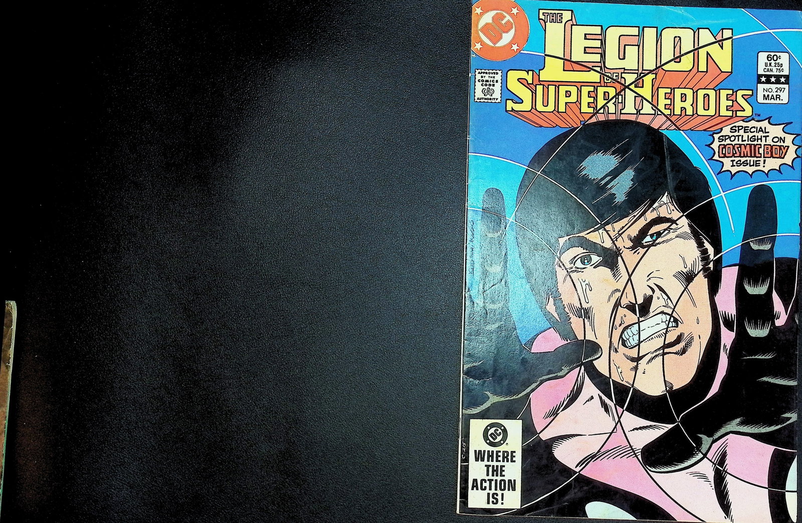 The Legion of Super-Heroes DC Vintage Comic Book: 1983 #297, Low Grade: All Comic Books come Bagged, Boarded, and Sleeved in a Hard PVC Top Loader, Shipping is a little more than baseball cards due to the cost of supplies, Super Heroes Collectibles, Auction Magazine Lots