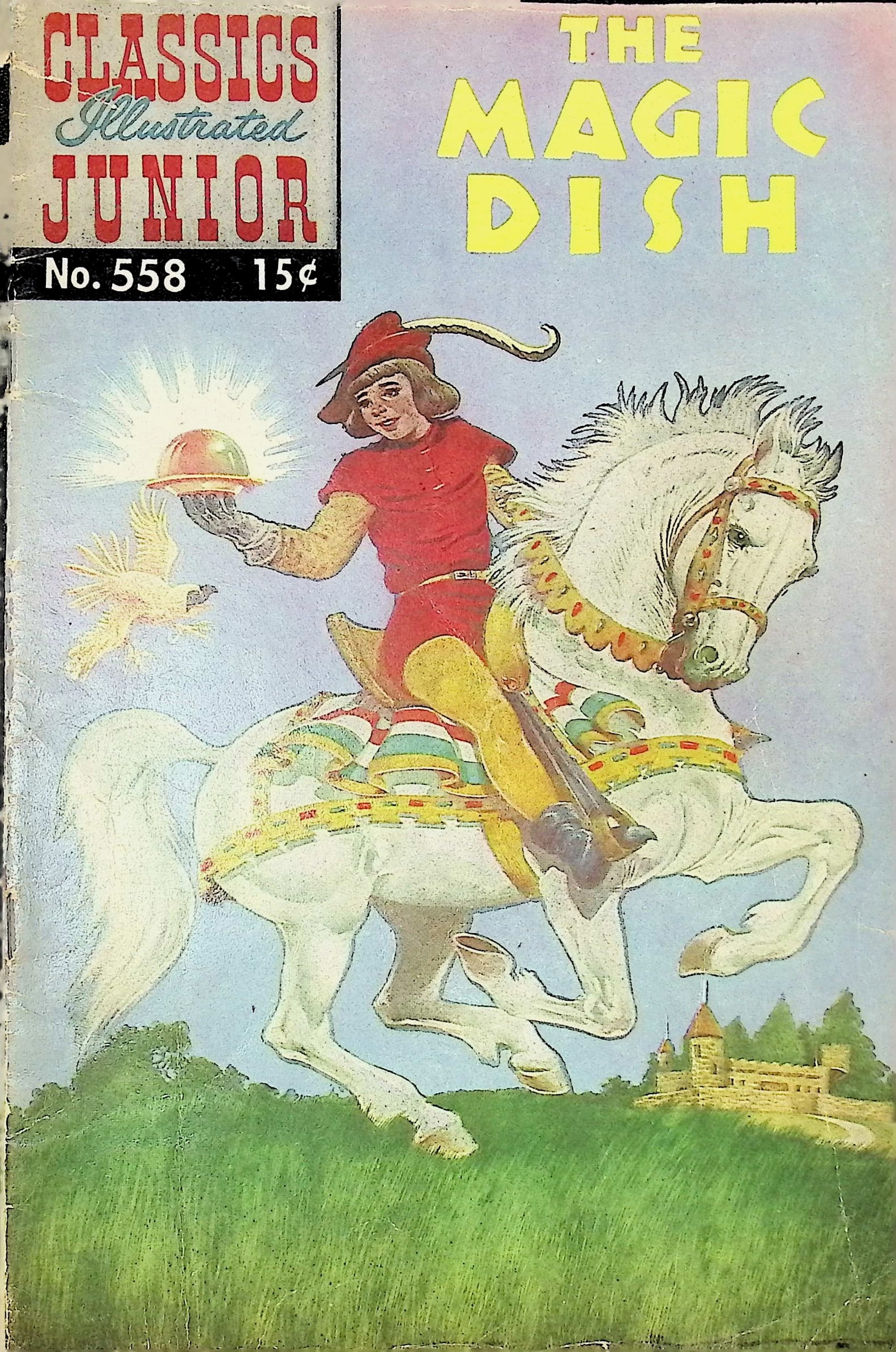 Classics Illustrated Junior The Magic Dish Silver Age: 1959 #558, Low Grade: All Comic Books come Bagged, Boarded, and Sleeved in a Hard PVC Top Loader, Shipping is a little more than baseball cards due to the cost of supplies, Super Heroes Collectibles, Auction Magazine Lots