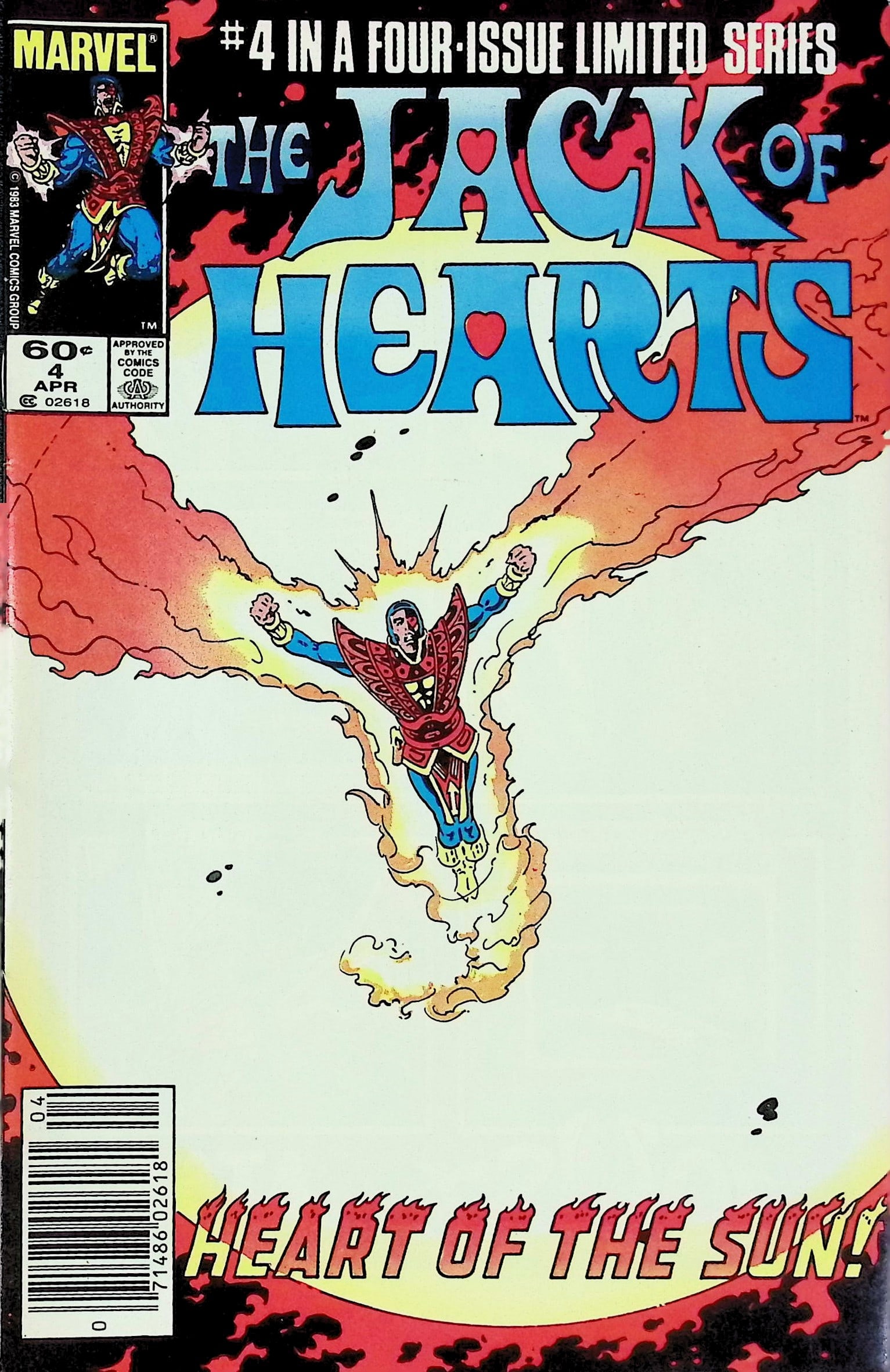 The Jack of Hearts Marvel Vintage Comic Book: 1984 #4 (1 of 4)