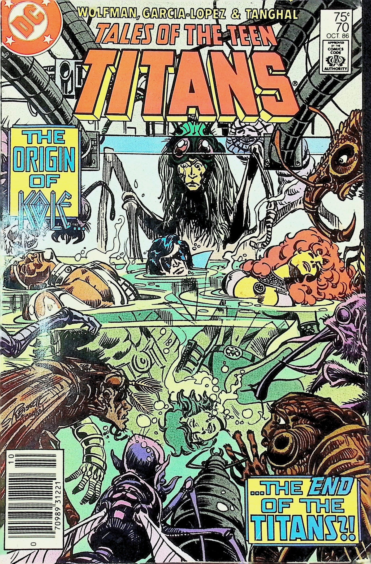 Tales of the Teen Titans DC Vintage Comic Book: 1986 #70 Oct (1 of 4)