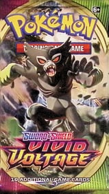 Pokemon Sword and Shield Vivid Voltage 10 Card Booster Pack Charizard Pikachu Holo Rare Cards