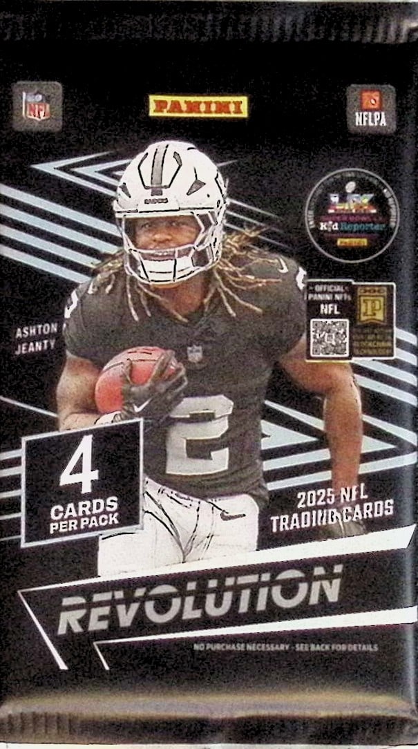 2025 Panini Revolution Football Mega Box Pack - Cam Ward, Emeka Egbuka, Ashton Jeanty, Travis (1 of 1)