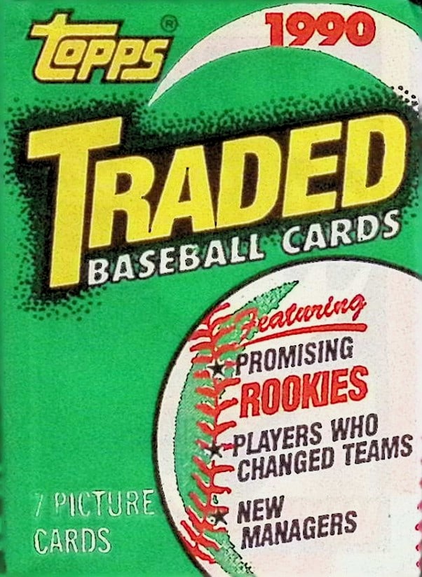 1990 Topps TRADED SERIES Vintage Baseball Cards Retail Box Wax Pack Sports Cards (1 of 1)