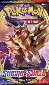 2020 Pokemon Sword and Shield 10 Card Booster Pack, TCG, Charizard, Evee, Pikachu
