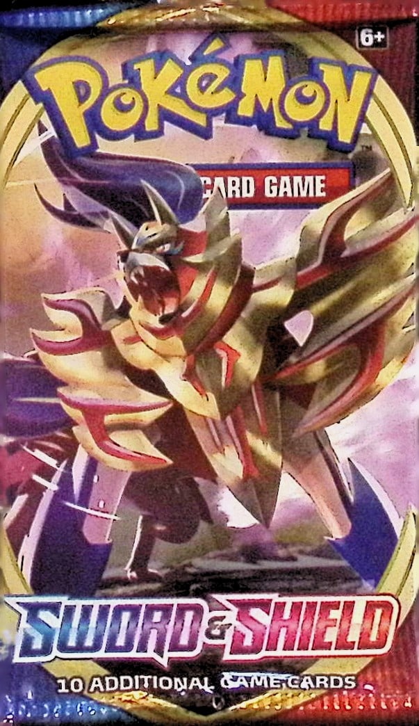 2020 Pokemon Sword and Shield 10 Card Booster Pack, TCG, Charizard, Evee, Pikachu (1 of 1)