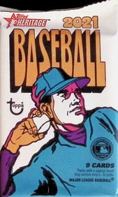 2021 Topps Heritage Baseball Card BLASTER BOX PACK Sports Cards