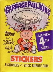 1986 Topps Vintage Garbage Pail Kids Retail Box Wax Pack - 4th Series