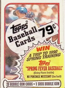 1989 Topps Series 1 Vintage Baseball Cards CELLO FAT PACK Sports Cards