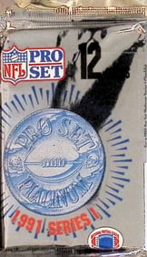 1991 Pro-Set PLATINUM SERIES 1 Football Retail Box Pack Football Cards Sports Cards