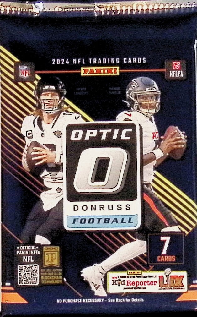 2024-25 Donruss Optic Football MEGA BOX PACK - Downtown, Uptown Inserts, Jayden Daniels Sports Card: Donruss Optic Football NFL Trading & Sports Cards, Rookies In this set are Jayden Daniels, Bo Nix, Michael Penix, Jr, Caleb Williams, Drake Maye, Marvin Harrison, Jr, Uptown SP, Rated Rookie, Downtown