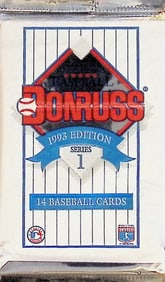 1993 Donruss Vintage Series 1 Baseball Card Retail Box Wax Pack