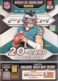 2024-25 Panini Prizm Football HANGER BOX - Jayden Daniels, Pink Wave Prizms, Bo Nix