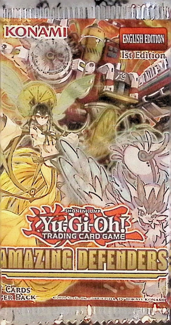 2020 Yu-Gi-Oh! Amazing Defenders Booster Pack - 1 Foil in Every Pack - English 1st Edition Blister: Yu Gi Oh TCG, Yugioh 25th Anniversary Trading Card Game, Trading Card Games for Sale Near Me, Auction Lots for Sale On Line, Attack, Spell, Defend