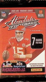 2025 Panini Absolute Football MEGA BOX PACK- RC: Jaxson Dart, Emeka Egbuka