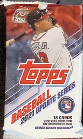 2021 Topps Baseball Update Series Baseball Card RETAIL HANGER PACK Sports Cards MLB Trading Cards