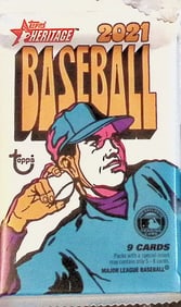2021 Topps Heritage Baseball Card BLASTER BOX PACK Sports Cards