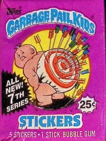 1987 Topps Vintage Garbage Pail Kids Retail Box Wax Pack - 7th Series