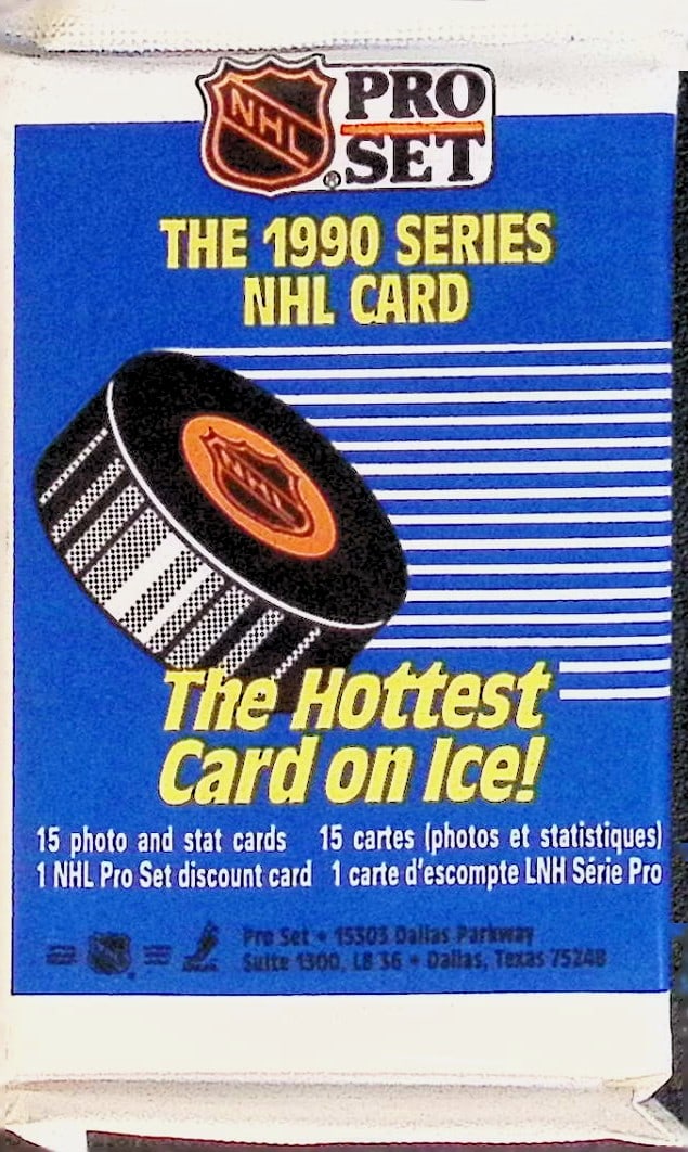 1990 Pro Set Vintage Hockey Cards Retail Box Pack Sports Cards Brett Hull Ray Bourque (1 of 1)