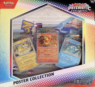2025 Pokemon Scarlet & Violet Prismatic Evolutions Poster Collection