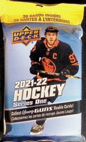 2021-22 Upper Deck Series 1 Hanger Value Fat Pack - Young Guns Rookie Card