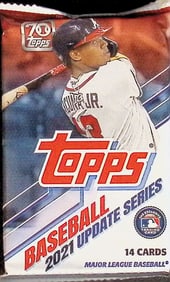 2021 Topps Baseball Update Series Baseball Card BLASTER BOX PACK Sports Cards MLB Trading Cards