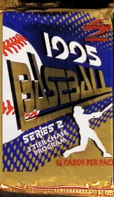 1995 Score Series 2 Vintage Baseball Cards Retail Box Pack, 3 Tier Chase Program