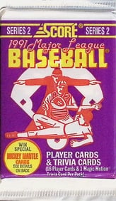 1991 Score Series 2 Vintage Football Card Retail Box Pack Sports Cards Brett Favre Rookie Card