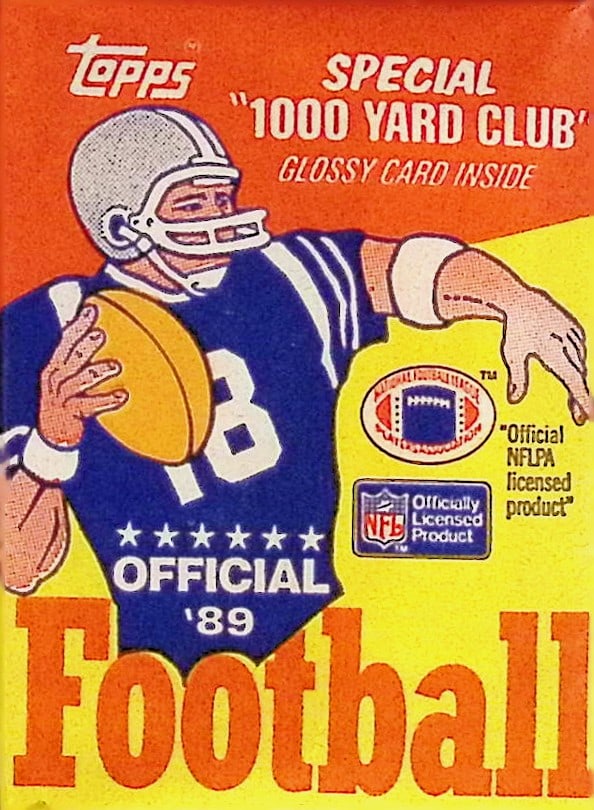 1989 Topps Series 1 Football Retail Box Pack (1 of 1)