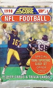 1990 Score Series 1 Vintage Football Card Factory Sealed Retail Box Pack Sports Card