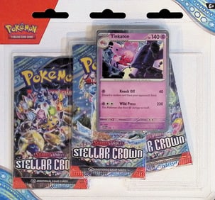 2024 Pokemon Scarlet & Violet Stellar Crown 3 Pack 30 Card Booster  Hanger Blister Charizard