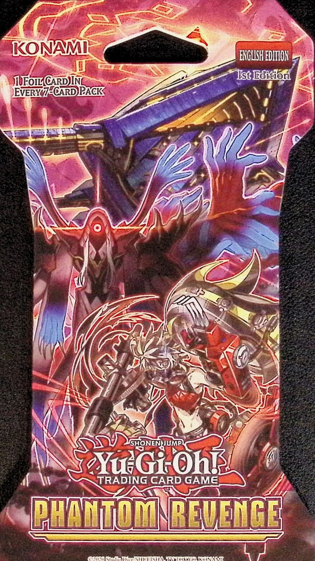 2020 Konami Yu-Gi-Oh! Phantom Revenge Sleeved Booster Pack Shonen Jump: Yu Gi Oh TCG, Yugioh 25th Anniversary Trading Card Game, Trading Card Games for Sale Near Me, Auction Lots for Sale On Line, Attack, Spell, Defend