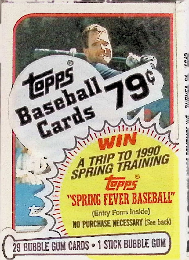 1989 Topps Series 1 Vintage Baseball Cards CELLO FAT PACK Sports Cards (1 of 2)
