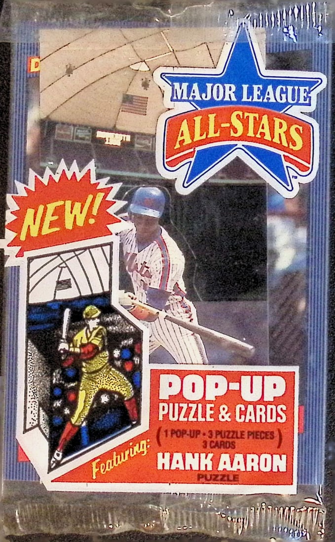 1986 Donruss Leaf Major League All-Stars Pop UP Insert Cello Pack (1 of 2)