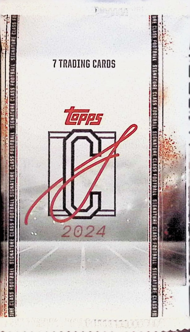 2024 Topps Signature Class Football Cards Blaster Box Pack-Jayden Daniels Rookie Card (1 of 1)