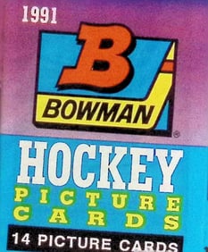 1991 Bowman Vintage Hockey Card Factory Sealed Retail Box Wax Pack