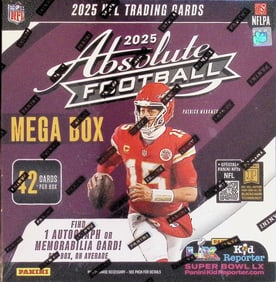 2025 Panini Absolute Football MEGA BOX - Rookie Cards: Jaxson Dart, Emeka Egbuka, Travis Hunter