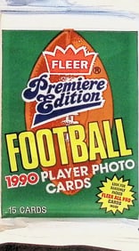 1990 Fleer Vintage Football Cards Premier Edition Retail Box Pack Sports Cards NFL Cards