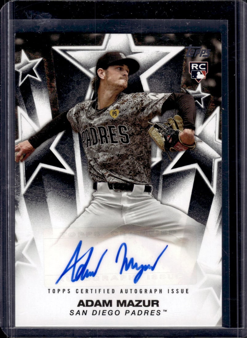 Adam Mazur Rookie Auto 2025 Topps #BSA-AMA Padres, Marlins (1 of 2)