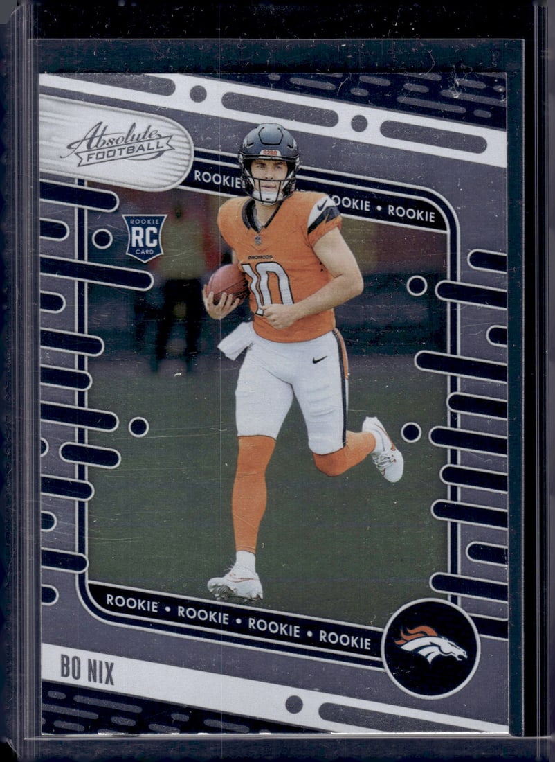 Bo Nix Rookie Card 2024 Absolute #112 Denver Broncos (1 of 2)