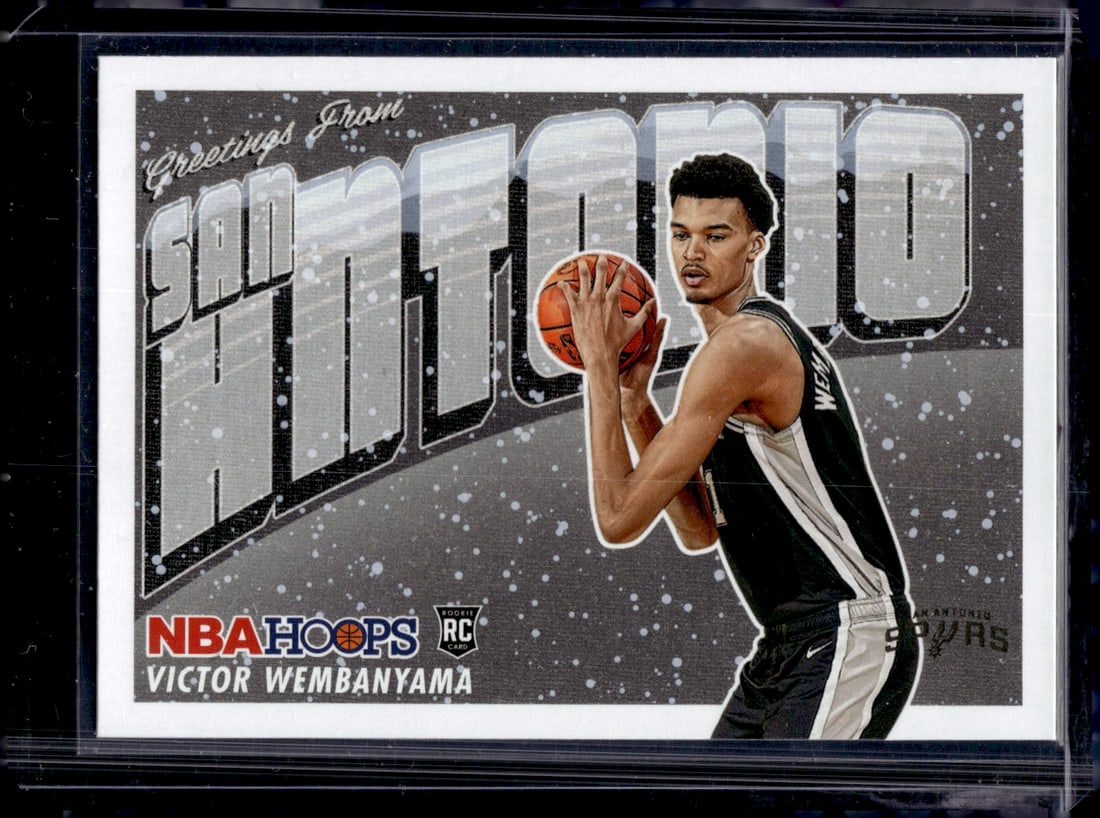 Victor Wembanyama Rookie Card 2023-24 Panini NBA Hoops #1 San Antonio Spurs (1 of 2)