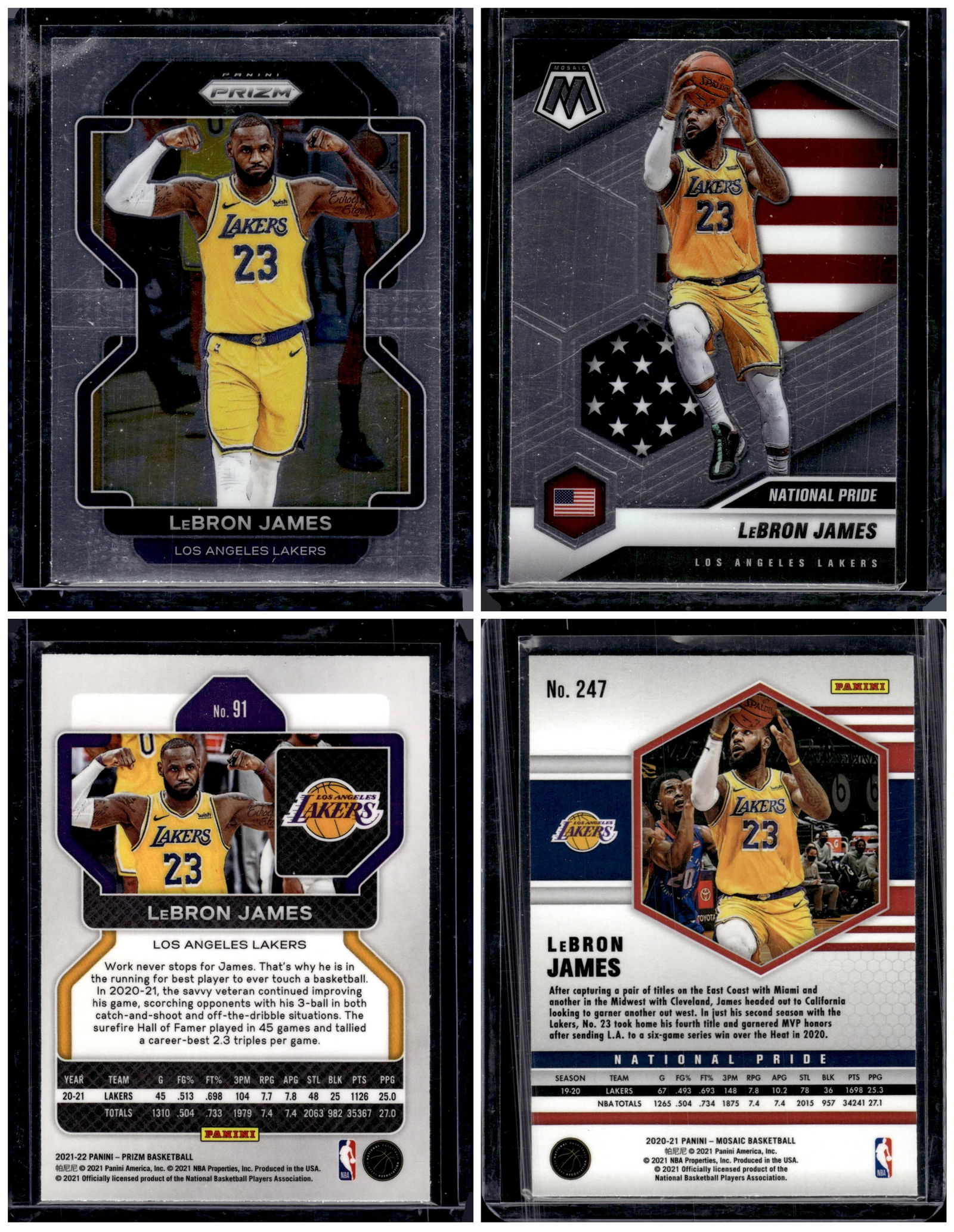 Lot of 2 LeBron James Panini Basketball Cards. See Pictures for Cards (1 of 1)