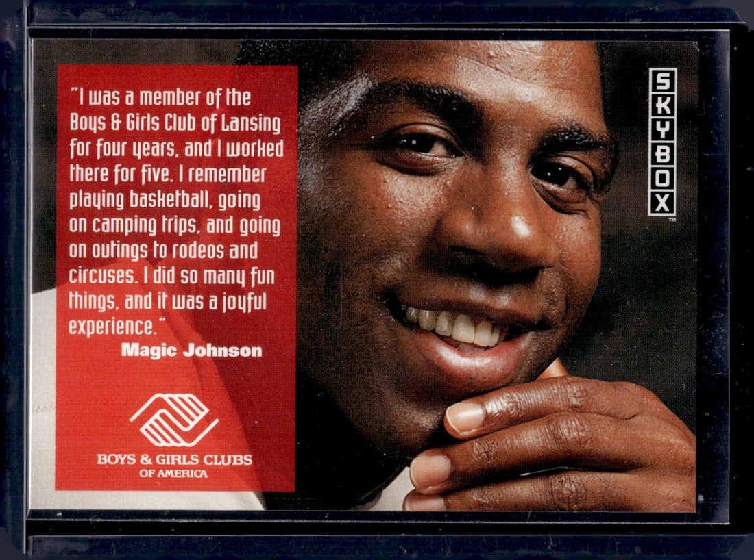Magic Johnson 1992-93 Skybox Boys & Girls Clubs of America #321 (1 of 2)