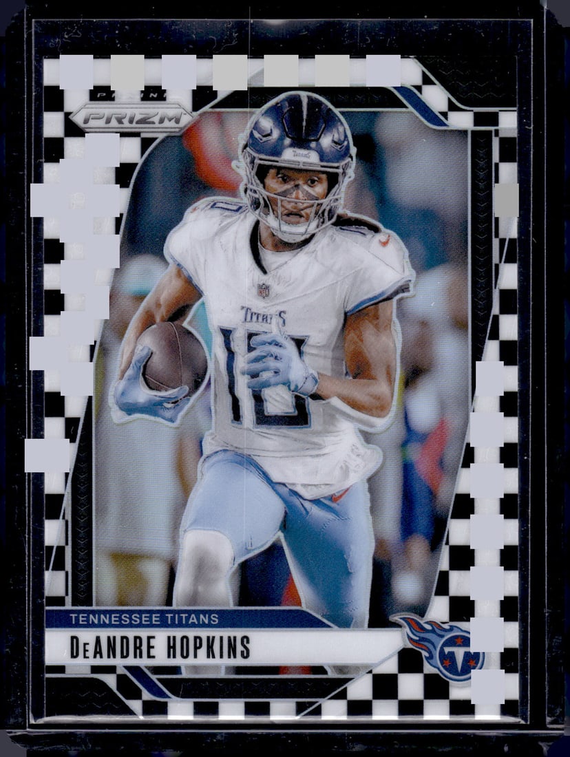 DeAndre Hopkins Black/White Checker Prizm 2024 Panini Prizm #279 Titans, Ravens (1 of 2)