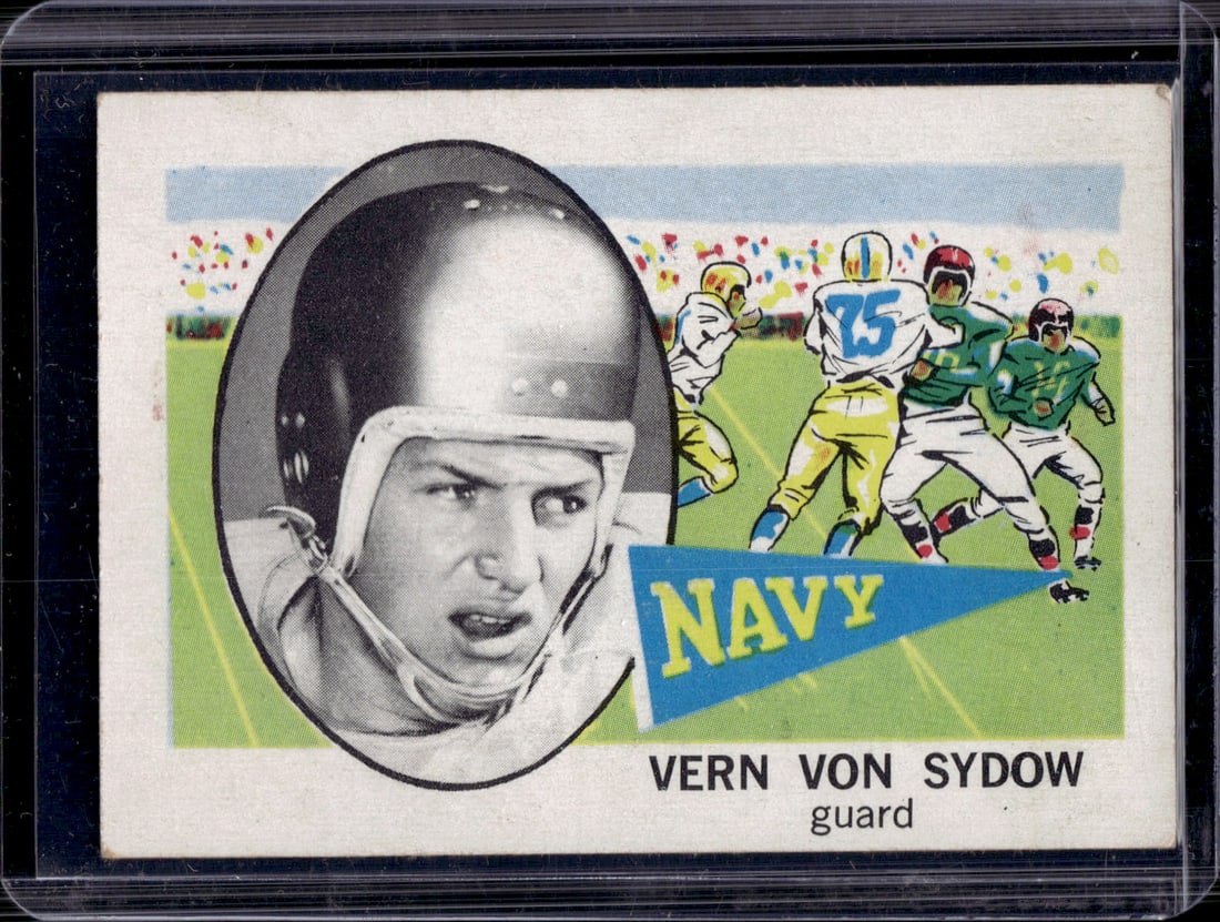 Vern Von Sydow 1961 Nu-Cards #105 Navy College Football (1 of 2)