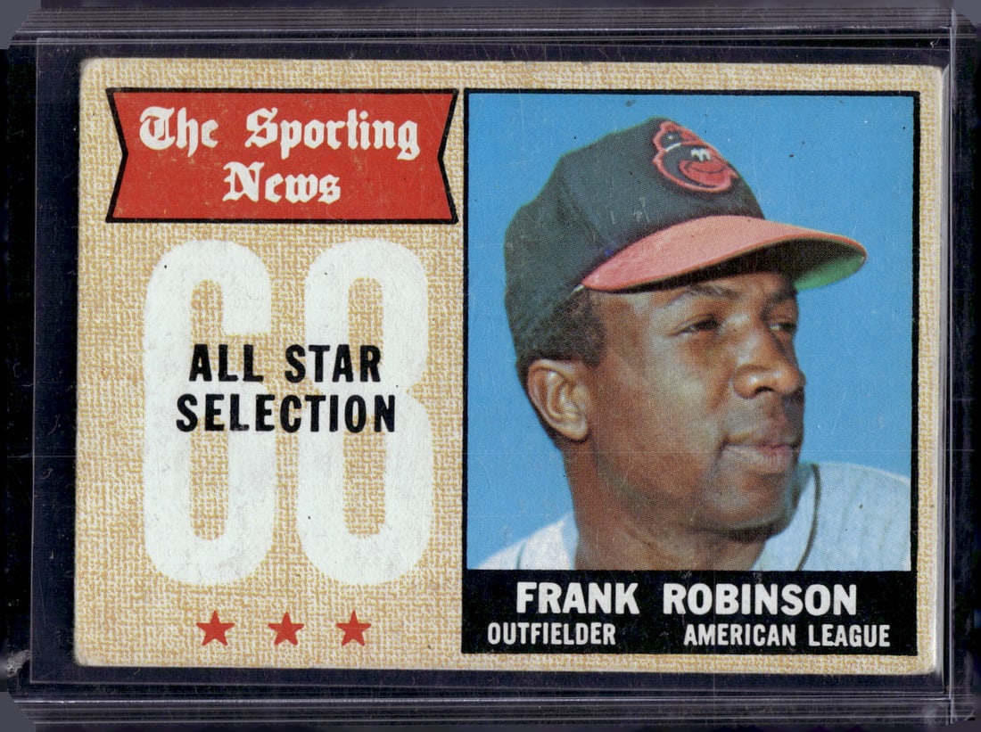 Frank Robinson The Sporting News 1968 Topps #373 Orioles Vintage Baseball Card (1 of 2)