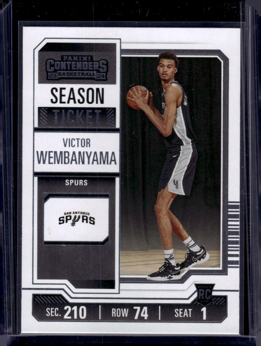 Victor Wembanyama Rookie Card 2023-24 Contenders #11 Small Mark Middle Left See Pictures (1 of 2)