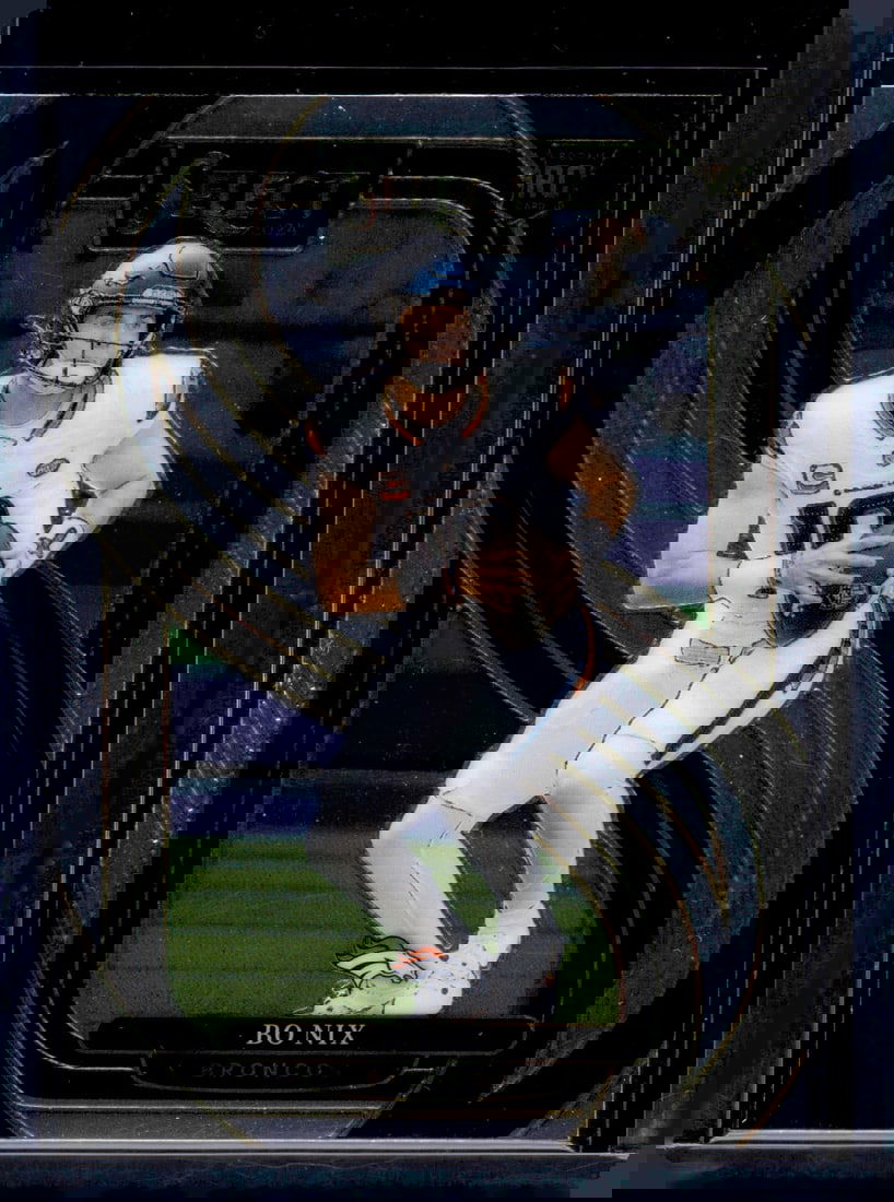 Bo Nix Rookie Card Premier Level 2024 Select #117 Denver Broncos (1 of 2)