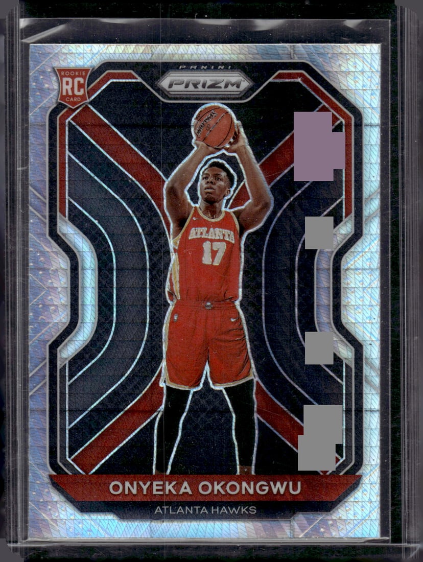Onyeka Okongwu Rookie Card Hyper Prizm 2020-21 Panini Prizm #260 Atlanta Hawks (1 of 2)
